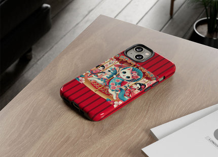 Geisha Kitten's Enchanted Carousel Phone Cases