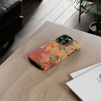 Ornamental Japanese Flower Pattern Phone Cases