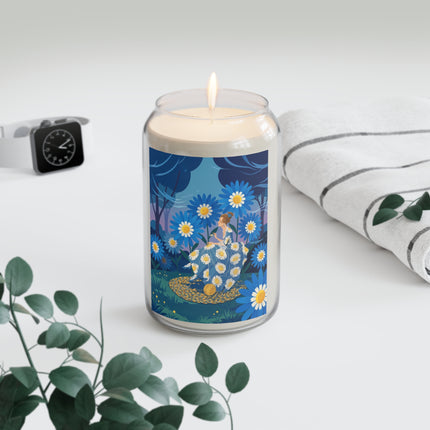🌼🧶 The Lady Of The Midnight Daisies Scented Soy Candle – Art Deco Floral Reverie