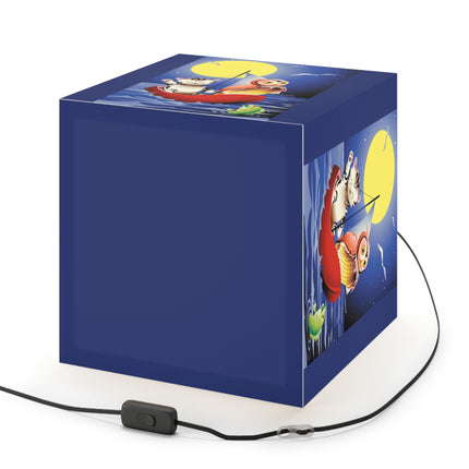 Embarking on a Moonlit Journey Light Cube Lamp