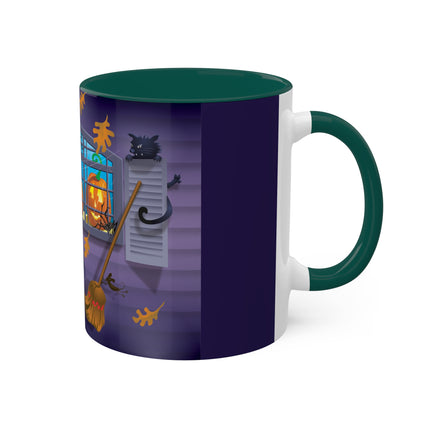 Whimsical Halloween Mischief Colorful Mugs, 11oz