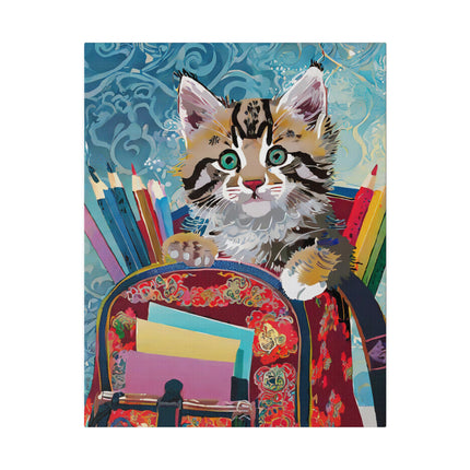Whiskered Wanderings Matte Canvas, Stretched, 0.75"