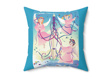 Angelic Revelry Spun Polyester Square Pillow
