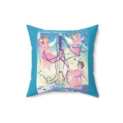 Angelic Revelry Spun Polyester Square Pillow