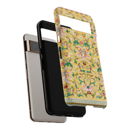 Yellow Botanical Pattern by Owen Jones Phone Cases