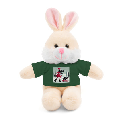 Red Sled & Curious Cats Stuffed Animals with Tee