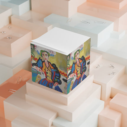 A Mulher by Amadeo de Souza-Carosa Note Cube