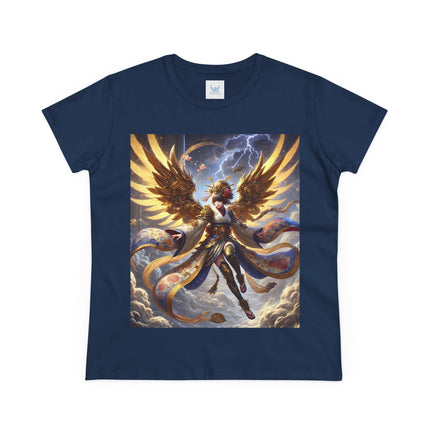 Valkyrie Descending Through Storm Cotton Tee