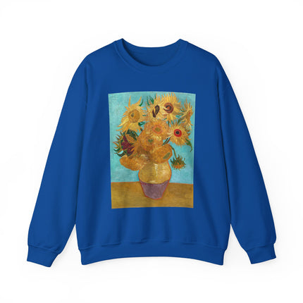 Vase with Twelve Sunflowers by Vincent Van Gogh Heavy Blend™ Crewneck Sweatshirt