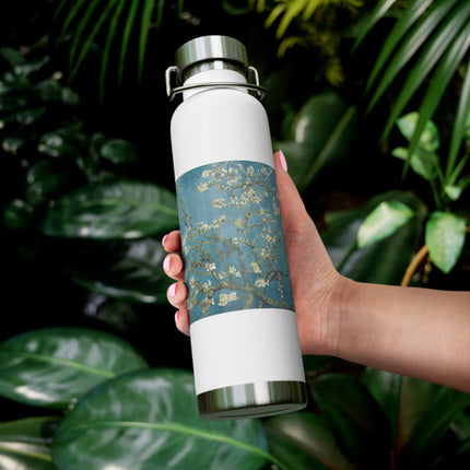 Almond Blossom by Vincent van Gogh Copper Vacuum Insulated Bottle, 22oz