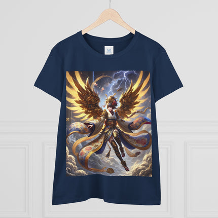 Valkyrie Descending Through Storm Cotton Tee