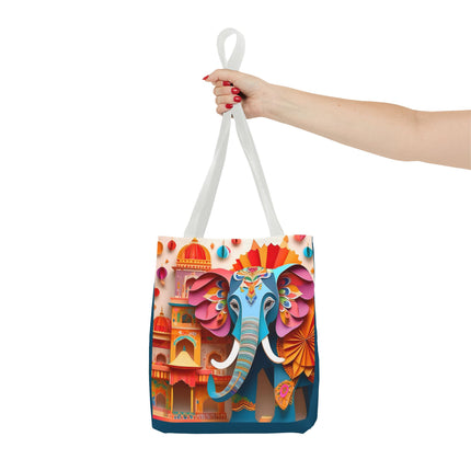 Elephant at an Autumn Festival Tote Bag (AOP)