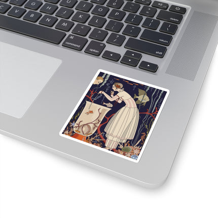 The Dazzling Little Fish by George Barbier Kiss-Cut Stickers