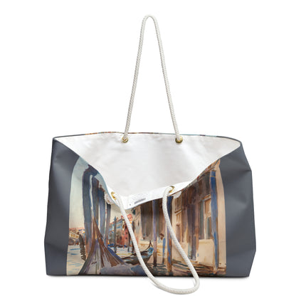 Gondola Moorings on the Grand Canal by John Singer Sargent Weekender Bag