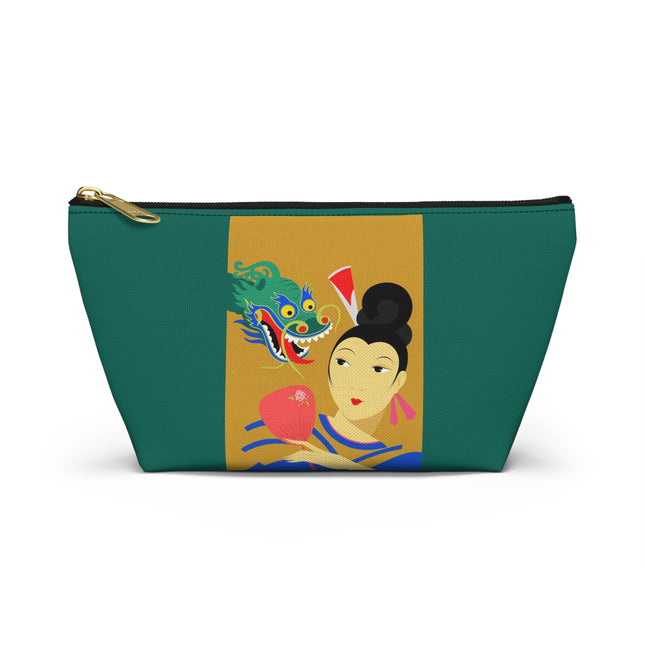 Dragon Fan Cosmetic Bag – Bold Chinese Fantasy & Elegant Strength