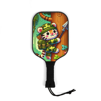 Stealthy Stripes Pickleball Kit – Jungle Camo & Playful Adventure