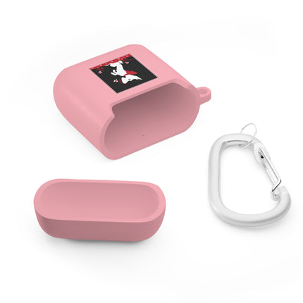 The Enchanting White Terrier with a Red Bow AirPods Case