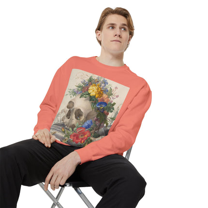 Vanitas Still Life by Herman Henstenburgh Garment-Dyed Sweatshirt