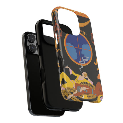 Art Deco Lounge Phone Case – Opulent Smoke & Timeless Glamour