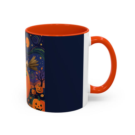 🧙‍♀️🎃 The Witch Of Pumpkin Moon Hollow Colorful Mug – Whimsical Halloween Magic