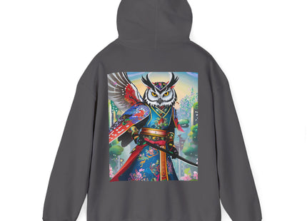 Cyberpunk Samurai Owl – Heavy Blend™ Hooded Sweatshirt