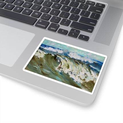 The Wave by Karl Hagemeister Kiss-Cut Stickers (4 Sizes)