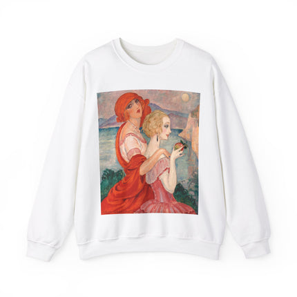Sur la Route d'Anacapri by Gerda Wegener Heavy Blend™ Crewneck Sweatshirt