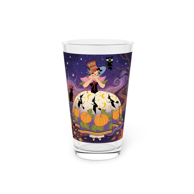🎃🌙 The Pumpkin Moon Dress Glass, 16oz – Whimsical Halloween Fashion
