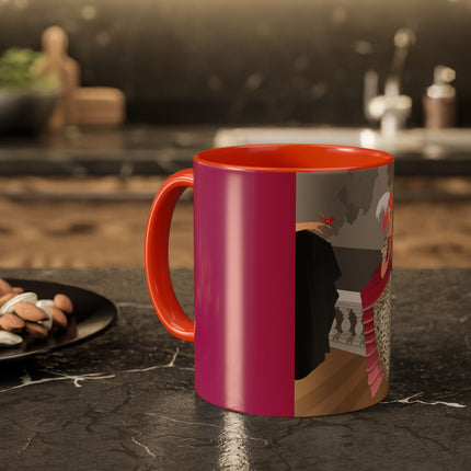 The Red Bird Colorful Mugs – Gentle Storybook Charm & Elegant Whimsy