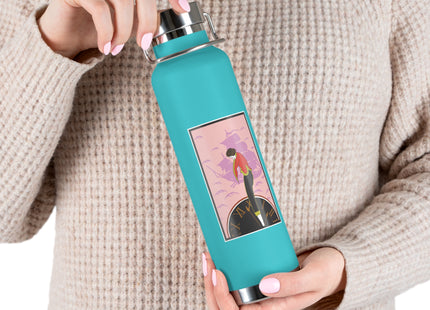 Woman Waiting for her Beloved at 1:59 by Kobayashi Kaichi Copper Vacuum Insulated Bottle, 22oz
