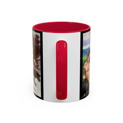 The Creation of Adam by Michelangelo Buonarroti Colorful Mugs (11oz, 15oz)