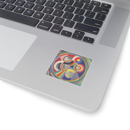Rythme No. 1 by Robert Delaunay Kiss-Cut Stickers (4 Sizes)