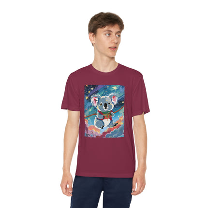 Cute Koala Youth Competitor Tee – Dreamy Skies & Whimsical Wonder