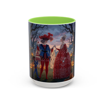 ♥️🎃 The Queen Of Hearts Halloween Masquerade Colorful Mug – Royal Halloween Fantasy