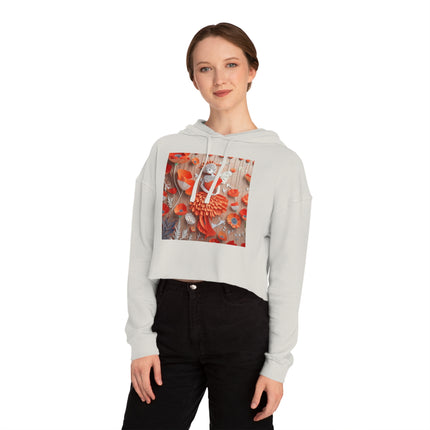 Poppy Fairy Women’s Cropped Hooded Sweatshirt