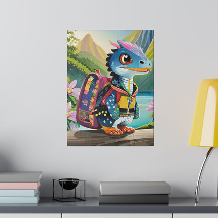 Baby Raptor Matte Canvas, Stretched, 0.75"