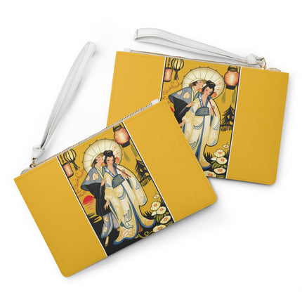 Golden Embrace Clutch Bag