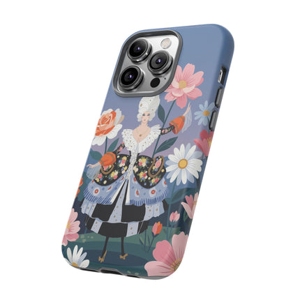 🌸🎀 The Grand Floral Promenade Phone Case – Art Deco Fashion Fantasy