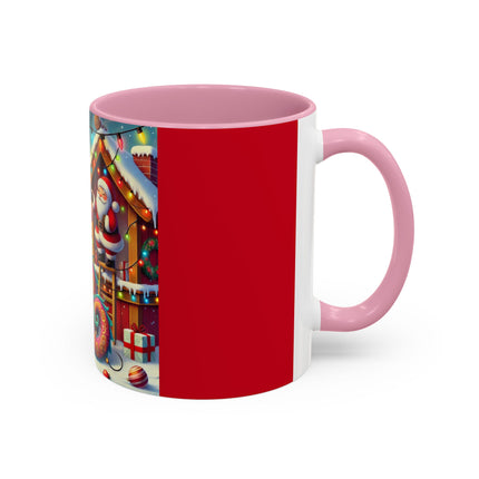 Playful Dragon's Christmas Colorful Mugs (11oz, 15oz)