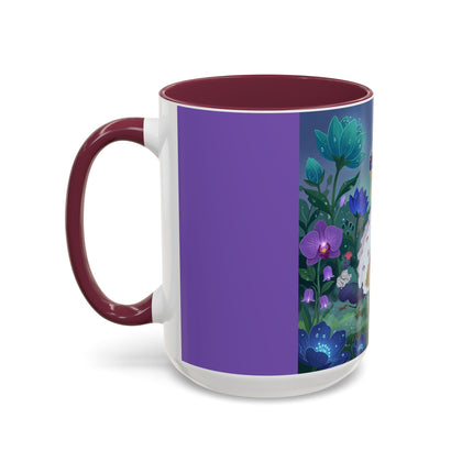 The Ladies Of The Moonlit Garden Colorful Mugs – Art Deco Floral Elegance