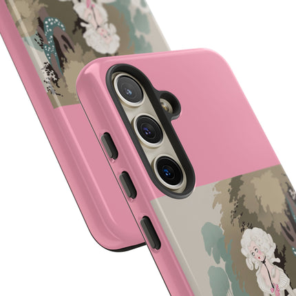 Rococo Garden Reader Phone Case – Whimsical Elegance & Timeless Charm