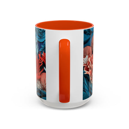 Enchanting Underwater Scene Colorful Mugs (11oz, 15oz)