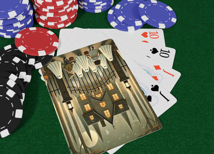 Ghostly Welcome – A Halloween Night Playing Cards