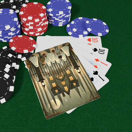 Ghostly Welcome – A Halloween Night Playing Cards