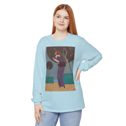 Les Lucioles by Charles Martin Garment-dyed Long Sleeve T-Shirt