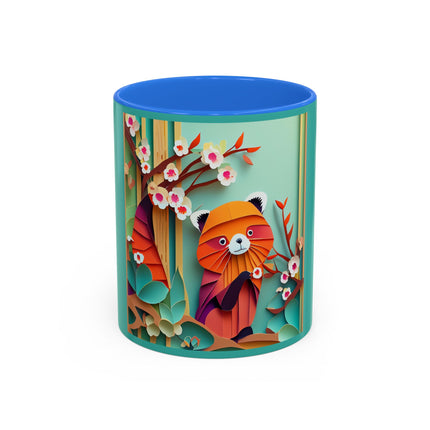 A Playful Red Panda Colorful Mugs (11oz, 15oz)