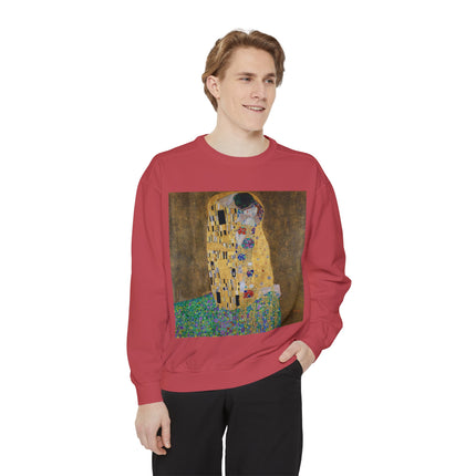 The Kiss by Gustav Klimt Unisex Garment-Dyed Sweatshirt