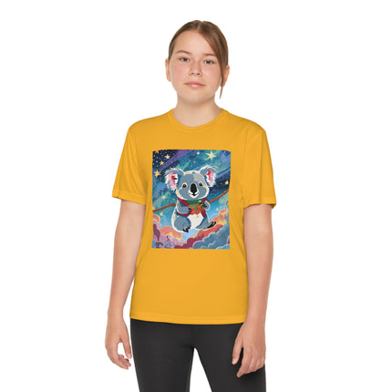 Cute Koala Youth Competitor Tee – Dreamy Skies & Whimsical Wonder
