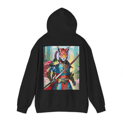 Cyberpunk Samurai Tiger – Heavy Blend™ Hooded Sweatshirt