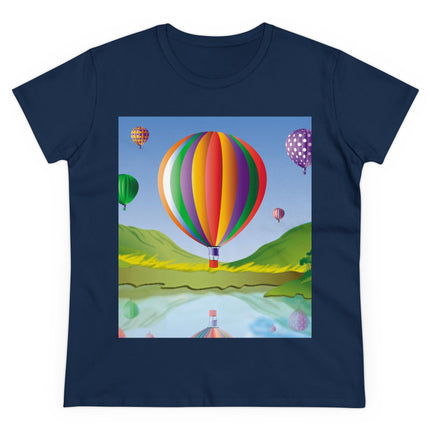 Colorful Heights Women's Midweight Cotton Tee